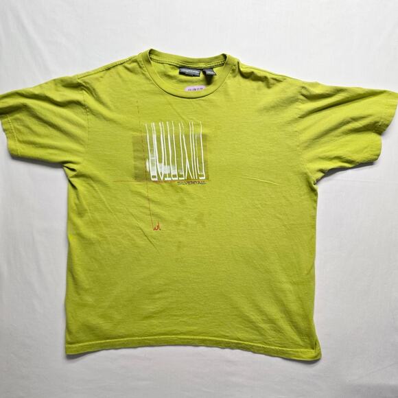 Vintage Silvertab Shirt Levi's Slivertab Green Large Green Tee 90s VTG - Picture 1 of 8